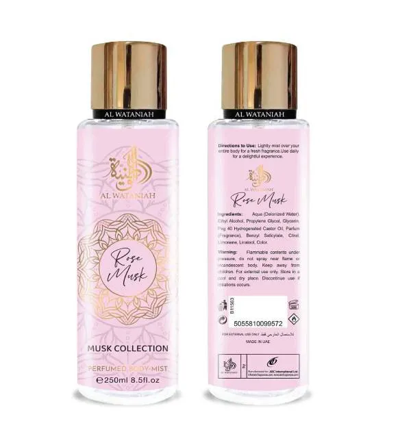 ROSE MUSK  250ML - AL WATANIAH PERFUMED MIST